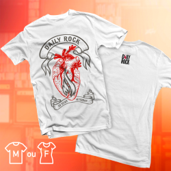 T-Shirt officiel Daily Rock "Heart"